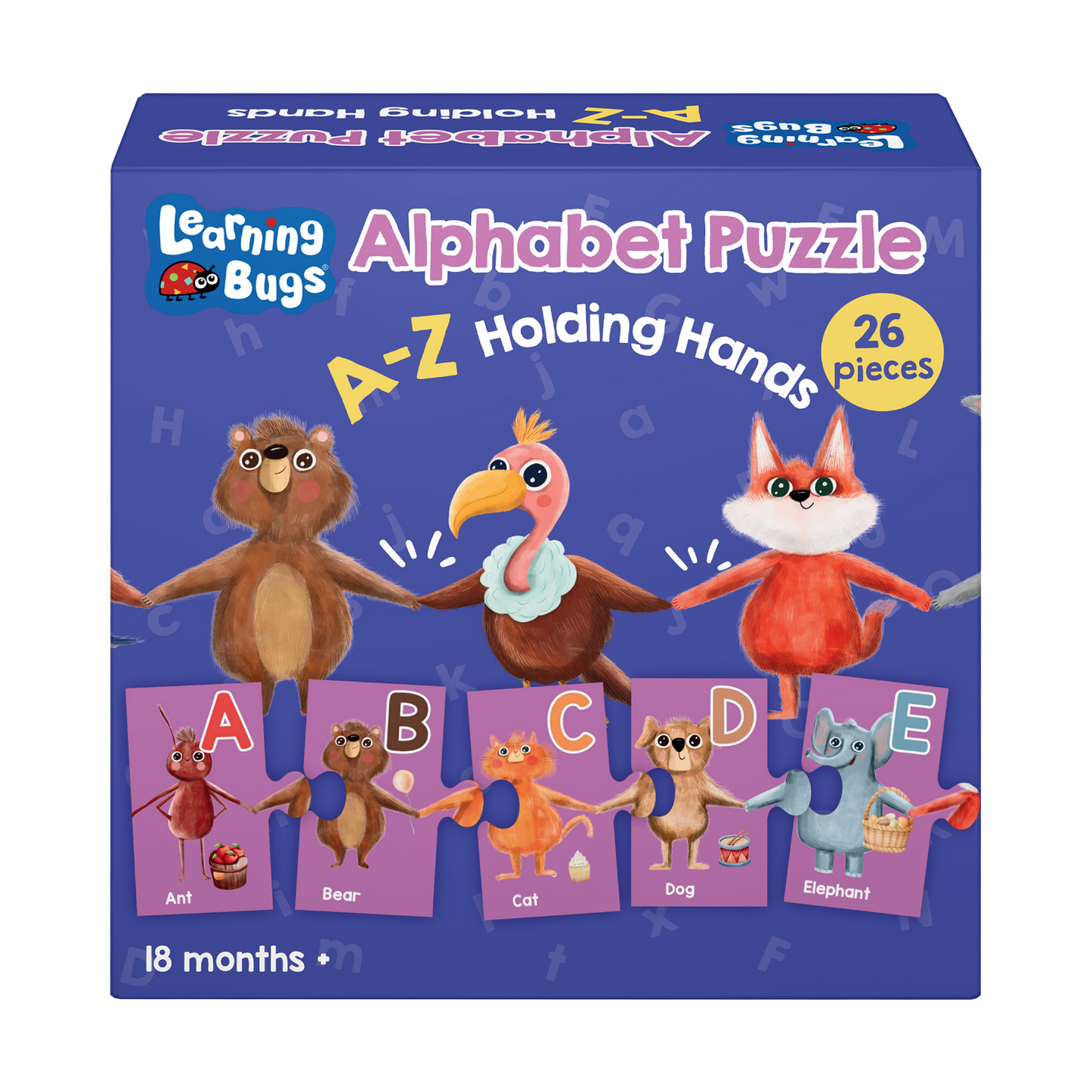 Alphabet Puzzle A-Z Holding Hands